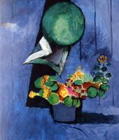 Matisse, Henri Emile Benoit - flowers and ceramic plate